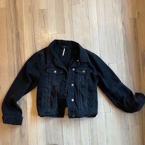 Free People rumors denim jacket, size small